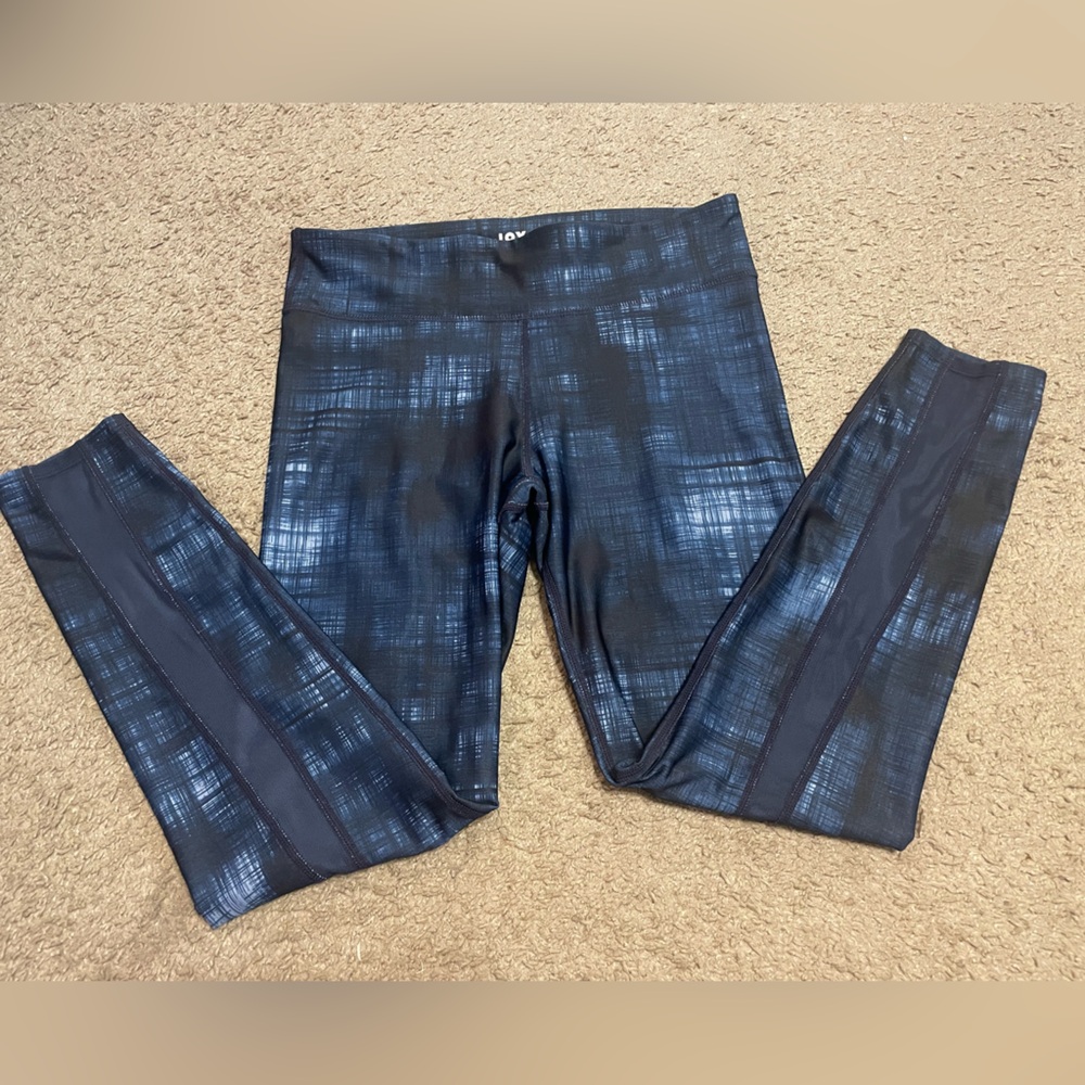 JoyLab Active Wear Leggings with Mesh Leg Side, Size M